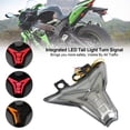 thumbnail image 1 of Señal de giro de luz trasera integrada MotorGenic para KAWASAKI Ninja ZX10R Z1000 2013-2022 negro, 1 of 12