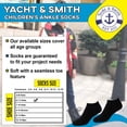 thumbnail image 7 of Yacht & Smith Children's Ankle Socks, Assorted Colors for Boys and Girls, by SOCKS'NBULK, 7 of 7