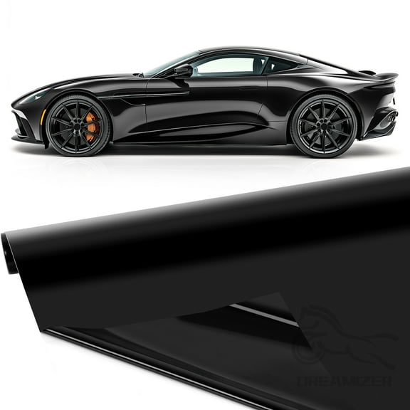 20X5FT High Glossy Black Vinyl Wrap Vehicle Sticker Decal Film Holographic Laser Vinyl Car Wrap Decal Sticker Film