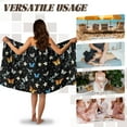 thumbnail image 5 of Yuyamidu Colorful Butterfly Shower Wrap for Women Fashion Bath Wrap Knee Length Bath Body Towel Wrap Lightweight Bath Towels Spa Shower Wrap Robe Size XL, 5 of 7