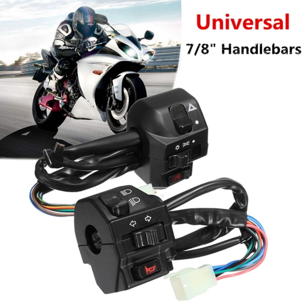 22mm 7//8/' Handlebar Hand Grips With Turn Signals for Harley Custom Sportsters