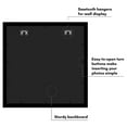 thumbnail image 5 of Americanflat 24x24 Picture Frame with Polished Plexiglass Epic Collection Square Wide Photo Frames - Black, 5 of 7
