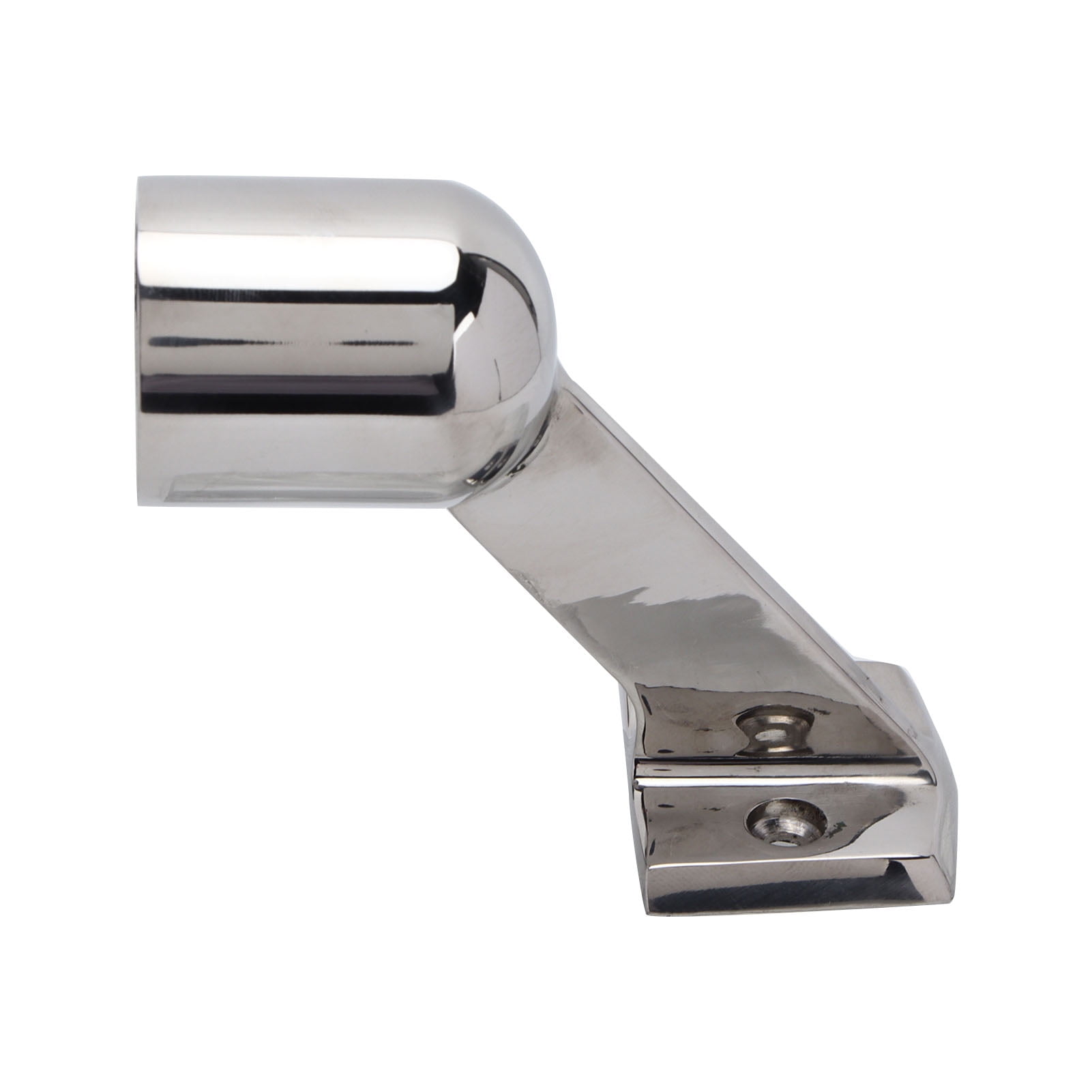 Riousery 25mm / 1 inch Boat Hand Rail Fitting 60 Degree End Stanchion Stainless Steel Deck Bracket Marine Hardware Yacht Parts Replacement Boat Accessories