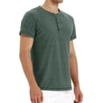 thumbnail image 2 of Playera Casual Manga Corta Algodón Cuello Henley Para Hombre, 2 of 6