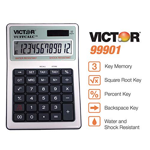 Victor Tuffcalc Calculator White 1 8 X 4 6 X 6 5 Walmart Com Walmart Com