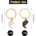 thumbnail image 2 of LAICAIW Couples Keychains, Magnetic Cat Keychain Matching Cat Keychains Valentine's Day Keychain Cute Key Chain Best Friend, 2 of 7