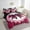 Hot Pink Black, variant on Erosebridal Striped Bowknot Bed in a Bag Twin size, Blue Black Bed Set, Lace Bow Room Decor, Reversible 7 Pieces