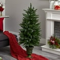 thumbnail image 5 of Nearly Natural 5369 4 ft. Christmas Tree with Urn & Clear Lights, 5 of 5