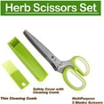 thumbnail image 6 of Herb Scissors Set Cool Kitchen Gadgets Gifts Kitchen Shears Scissors with Stainless Steel 5 Blades+Cover+Brush,Rust Proof,Sharp Cutting Garden Herb Garlic Leafy Greens Paper Shredding,Dishwasher Safe, 6 of 6