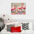 thumbnail image 5 of PIKWEEK Pink Flamingo Bathroom Wall Art Farm Flamingo Bathroom Pictures Wall Decor Motivational Quotes Canvas Painting Rustic Country Framed Artwork for Bathroom Office Bedroom, 5 of 5