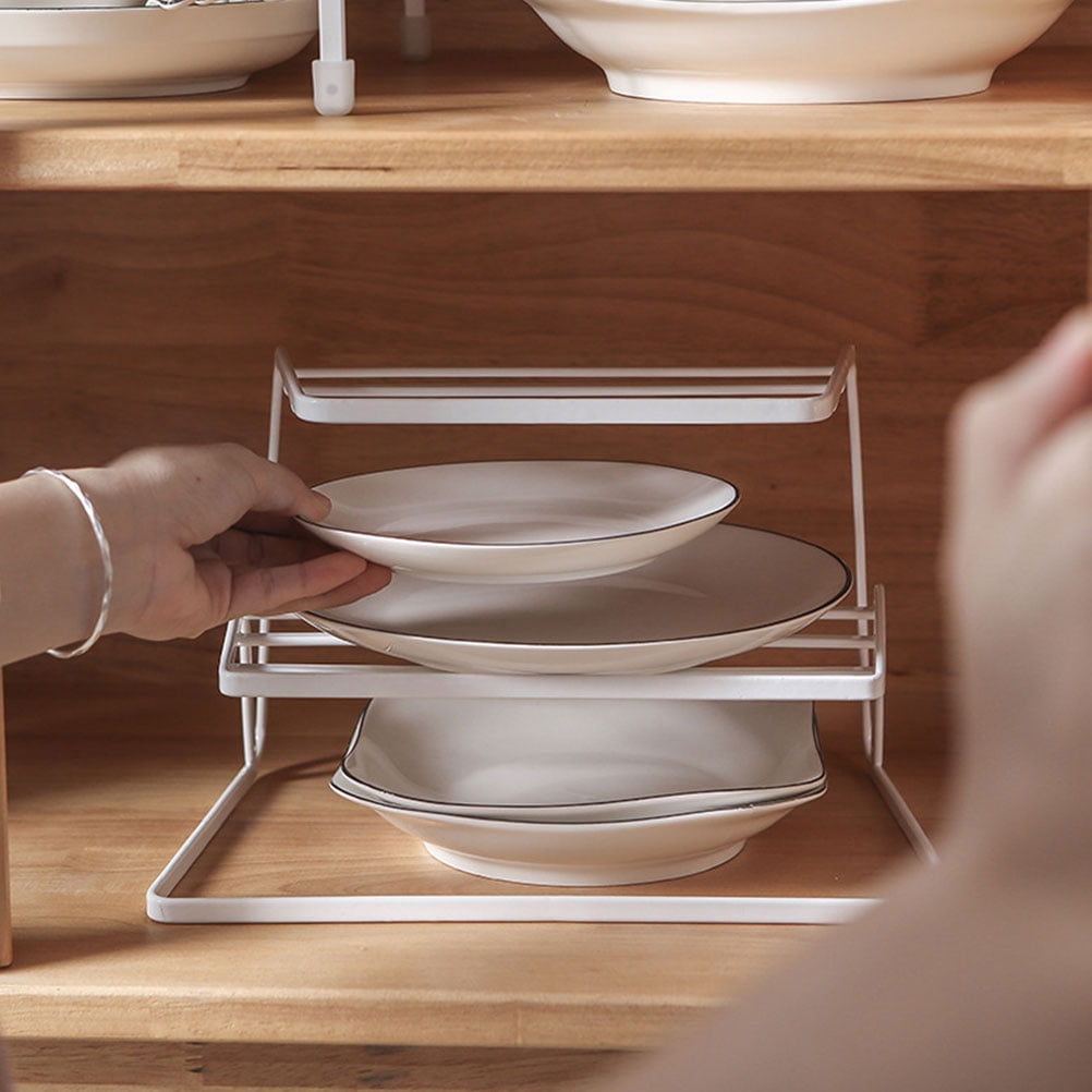TAILTOSS 1Pc White Cutlery Drying Rack Iron Storage Holder for Kitchen with Quick Drying Feature