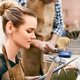 thumbnail image 3 of Martillo de bola de 1 unidad con dos mangos de madera de repuesto. Martillo de acero al carbono de doble cabeza de 4 oz. Martillo para trabajos pesados ​​en metal., 3 of 5