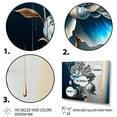 thumbnail image 3 of Designart Ice Blue Zinnia Flowers Canvas Wall Art, 3 of 5