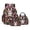 Pink and Black - Rabbit Floral, variant on DISNIMO Kids Backpack for Girls, Cute Panda Floral Print 3 in 1 School Backpack Set with Lunch Box and Pencil Case, 17 Inch Lightweight School Bookbag Travel Daypack