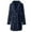Navy, variant on PMVFHDE Men Thickened Comfortable Warm Long Sleeve Bathrobe Casual Comfortable Flannel Home Wear Robe With Drawstring For Winter Navy，M