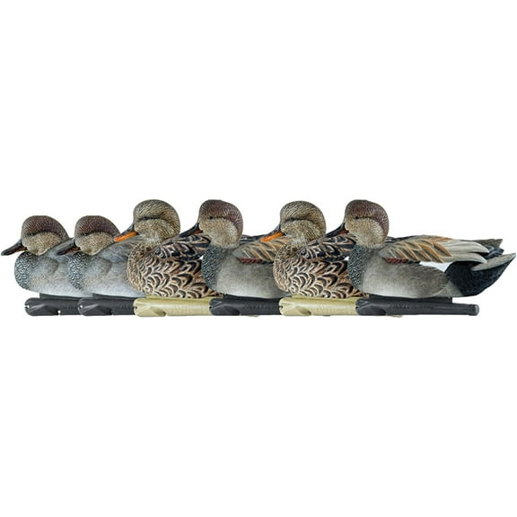 Avian X Topflight Gadwall Decoys Perfectly Replicated Late Season Gray Ducks, Weight Forward Swim Keel, Realistic Movement