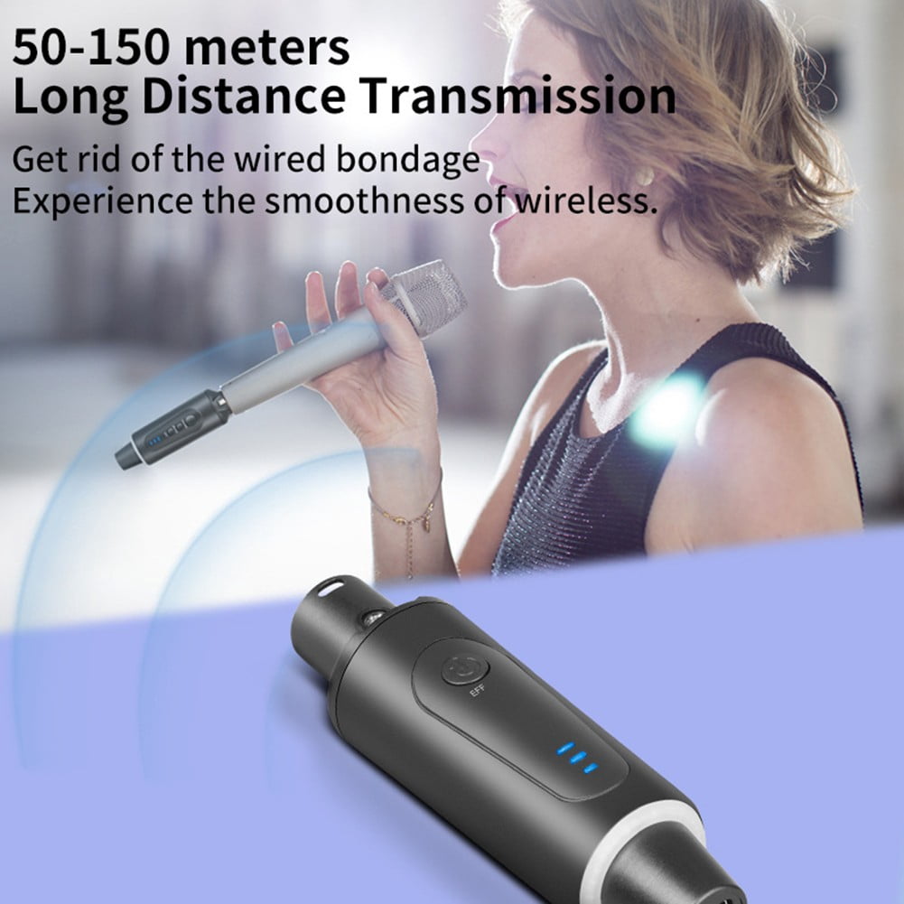 Wireless Xlr Microphone System: Plug-On Transmitter & Receiver with 48V