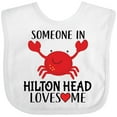 thumbnail image 3 of Inktastic Someone in Hilton Head Loves Me Boys or Girls Baby Bib, 3 of 4