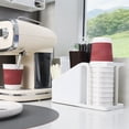 thumbnail image 3 of Desktop Disposable Cup Holder Organizer Coffee Cup Sugar Bag Tea Bag Storage Box, 3 of 5