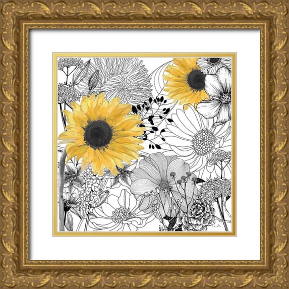 Sophie 6 26x26 Gold Ornate Wood Framed with Double Matting Museum Art Print Titled - Incidental