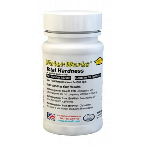 Industrial Test Systems 480008 Total Hardness Test Strips, 0-425ppm - Pack of 50