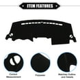 thumbnail image 4 of Unique Bargains Car Center Console Dashboard Cover Mat Compatible for Kia Sportage 2011-2015 Protective Polyester Black, 4 of 6