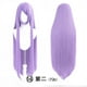 thumbnail image 1 of Zhuge Peluca de fiesta de cosplay de anime de 40 "y 100 cm de largo y recta, color violeta claro, 1 of 2