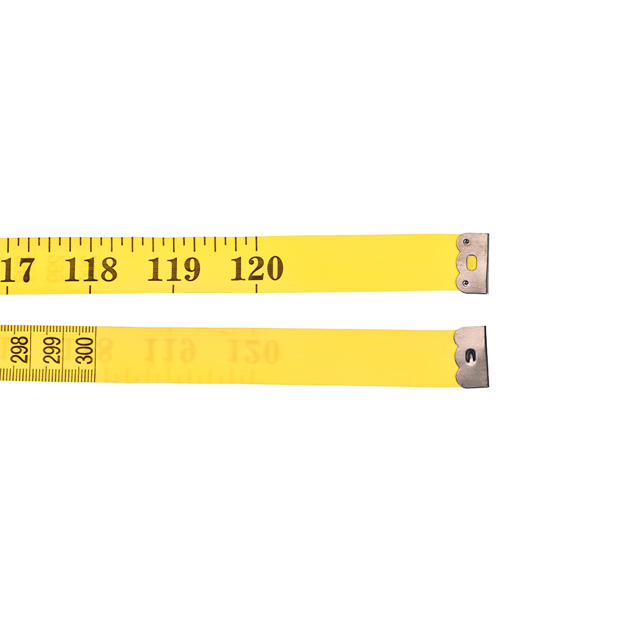 uxcell Tailor Craft Flexible Ruler Tape Measure Yellow 300cm/120