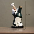 thumbnail image 2 of Resin Chef Statue Figurine Kitchen Decor Miniature Ornaments Chef Collectible Gift restaurant house kitchen Cook Cafe Bar shop decorationation - Sit On Bottle, 2 of 6