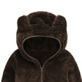 thumbnail image 7 of TIHLMK Baby Outerwear Toddler Baby Winter Jacket Cotton Windproof Warm Winter Coats Cute Hooded Jacket Plush Cute Bear Ears, 7 of 7