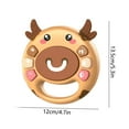 thumbnail image 3 of Coffee Infant Hand Drum Toy With Silicone Teether Grip Training Early Educational Percussion Instrument 6.3 Inches 0.26 Lbs Safe Material Portable Fun Learning Activity, 3 of 7