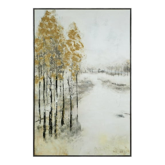 Everren Illia 60" H x 40" W Canvas Art, Beige