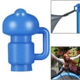 PP Blue End Cover Trampoline Tube Cover Steel Pole Cover Children s flagpole-base-stainless-steel-cylindrical-thickened-mirror-polishing