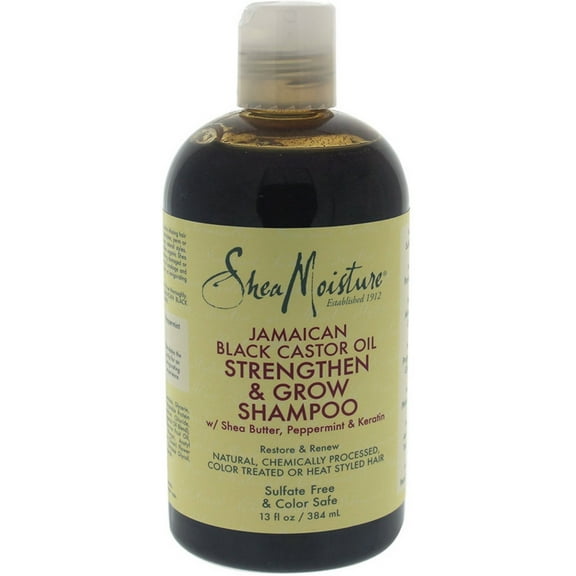 Shea Moisture Jamaican Black Shampoo Strengthen and Grow, 13 oz (Pack of 2)