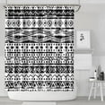 thumbnail image 2 of Extra Long Boho Shower Curtain 72x84 Inches - Vintage Floral & Tropical Leaves Pattern, Waterproof Bohemian Bathroom Decor with 12 Hooks, Tribal Rustic Style, 2 of 5