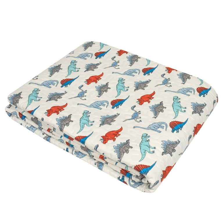 Sweet Home Collection Reversible Kids Dinosaur Quilt