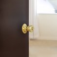 thumbnail image 4 of Design House Tulip Locking Privacy Interior Bed and Bath Door Knob, Polished Brass, 1 Pack, 4 of 16