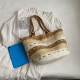 thumbnail image 4 of Bolsas de playa Bolsa de viaje de moda Bolsas de mano casuales de color de contraste simple hechos a mano Hugtrwg Para Estrenar, 4 of 9