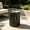 Black, variant on AUU Terracotta Wave-Textured MGO Cylindrical Side Table – Pre-Assembled Accent End Stool with 66 lb Capacity, Indoor/Outdoor Multi-Use for Living Room, Patio, or Balcony