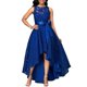 thumbnail image 5 of Vestido largo de encaje para mujer, vestido largo sin mangas/irregular con columpio Carevas Aqua/XXL, 5 of 7