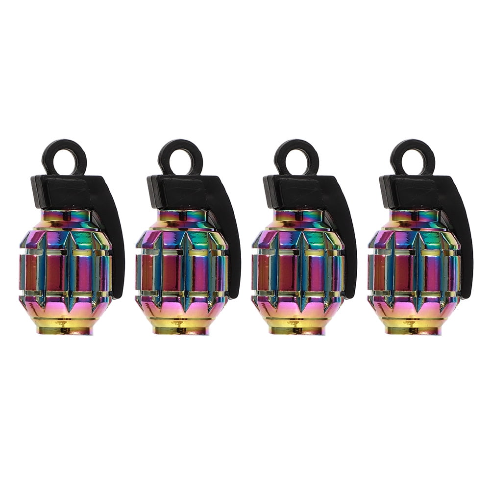 4 Pcs Tire Stem Valves Caps Wheel Valves Covers Car Dustproof LeakProof Tires Caps