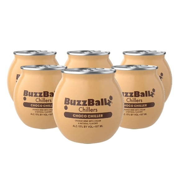 Six Pack Bebida Buzzballz Choco Chiller 187 Ml