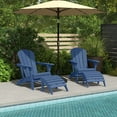thumbnail image 3 of AreShark Folding Adirondack Footrest, All Weather Adirondack Ottoman Without Assembly, Navy, 3 of 12