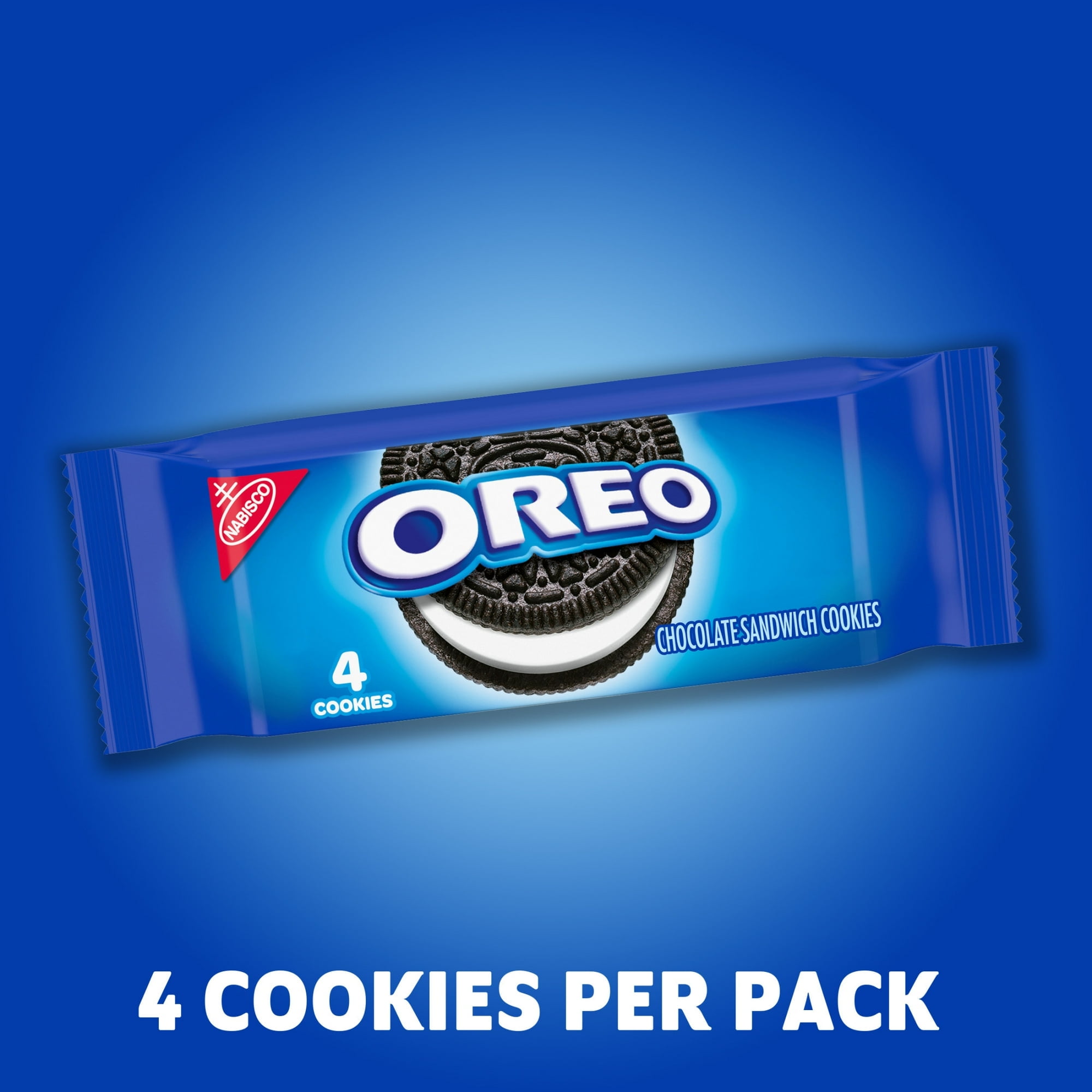 OREO Chocolate Sandwich Cookies, 10 Snack Packs (4 Cookies Per Pack) - pack of 4