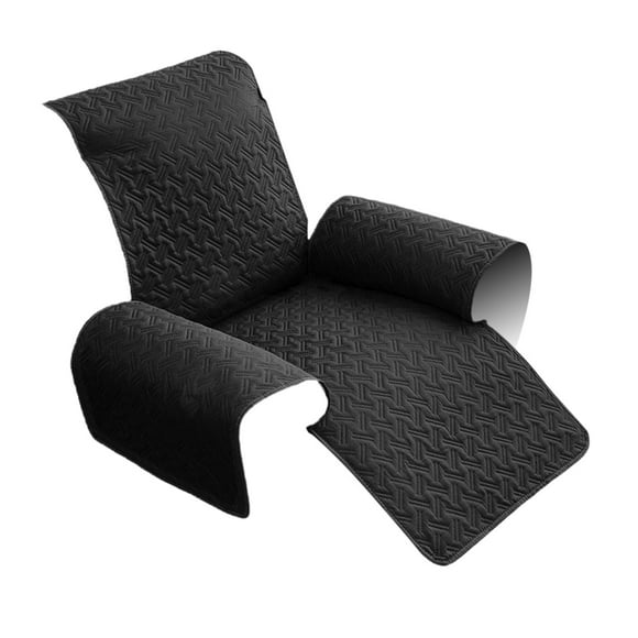 Recliner Slipcover 22 Inches Washable Chair Covers Artificial Wool Lazy Boy Cover Quilted Cover for Recliner Chairs and Furniture, Large Taupe Chair Protector for Kids/Pets