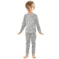 thumbnail image 7 of Boys Pajamas Girls Pajama Retro Flowers Cute Comfortable Cotton Two-piece Pajama Set, 7 of 7