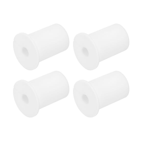 Uxcell 4Pcs Wall Grommets for Cables 1 Inch Silicone Cable Wall Bushing Feed Cable Routing Kits with 8mm Hole, White