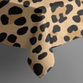 thumbnail image 5 of Beige and Black Of Leopard Print Square Tablecloth,Waterproof Square Table Cover,Wipeable Spillproof Washable Table Cover for Home Kitchen Party Decor 52"x52"(132x132cm), 5 of 6