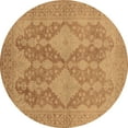 thumbnail image 1 of Ahgly Company Indoor Round Oriental Brown Industrial Area Rugs, 7' Round, 1 of 4