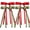 Green,red, variant on 4pcs Hair Clips for Women Tassel Ribbon Bowknot Hair Clips with Long Tail, Women Hair Clip for Girl, Solid Hair Clips Long Hair Accessories Barrettes Claw Hair Clips with Bow (Black Red)